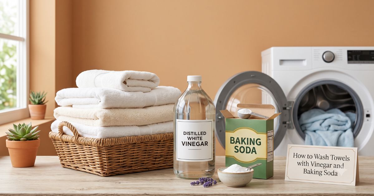 How to Wash Towels with Vinegar and Baking Soda