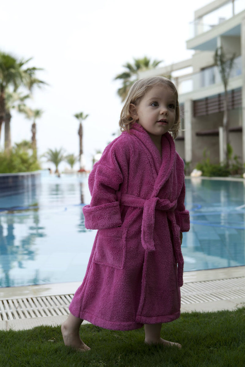 TowelSelections Big Girls' Robe, Kids Soft Plush Hooded Fleece Bathrobe  Size 10 Begonia Pink - Walmart.com