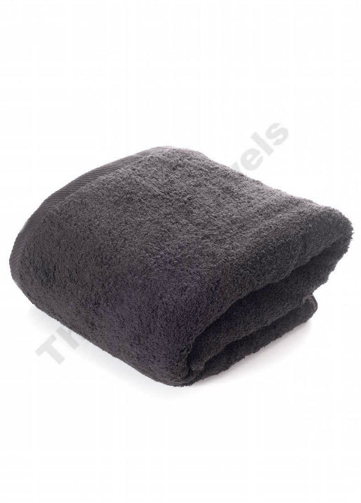 Thirsty Towels Turkish Cotton Extra Large Plush Spa Bath Sheet Towel in Black 