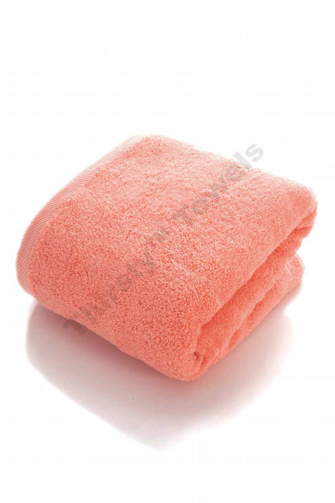 Thirsty Towels Turkish Cotton Extra Large Plush Spa Bath Sheet Towel in Coral Color
