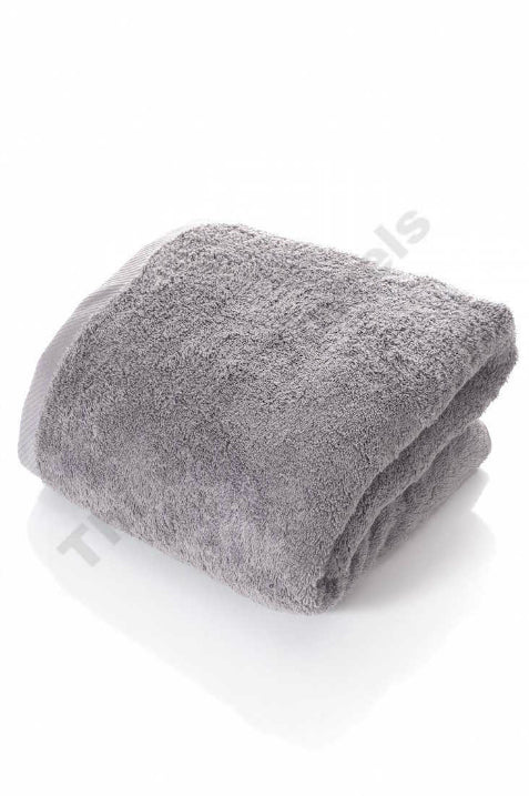 Thirsty Towels Turkish Cotton Extra Large Plush Spa Bath Sheet Towel in Smoke