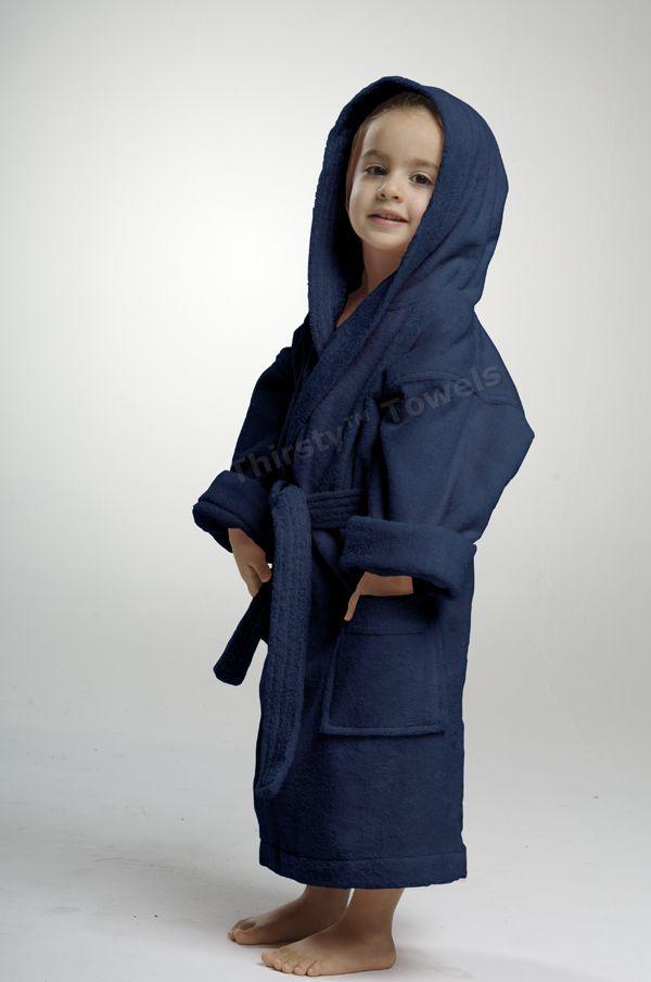 Kid's Hooded Terry Cover-Up Robe