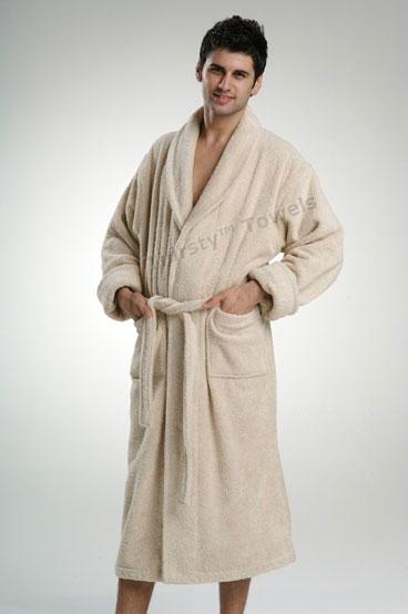 TowelSelections Men's Super Soft Plush Bathrobe Fleece Spa Robe  X-Small/Small Bijou Blue at Amazon Men's Clothing store