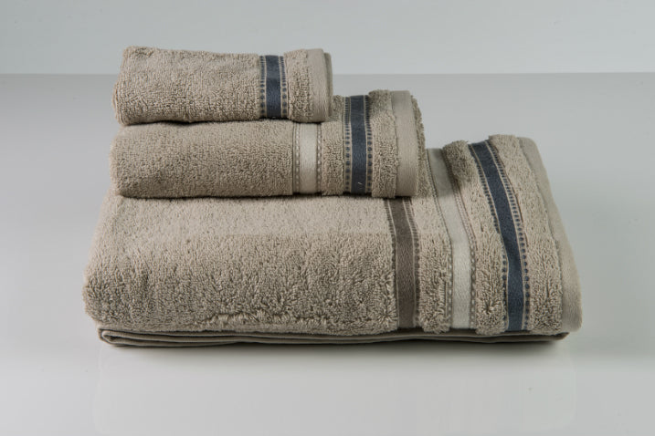 Thirsty Towels Turkish Cotton Bodrum Towel Set Warm Stone  Color