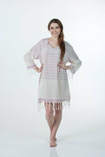 h Cotton  Handwoven Tunic Dress Candy Color