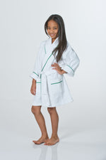Waffle Cover-Up Robes with Piping