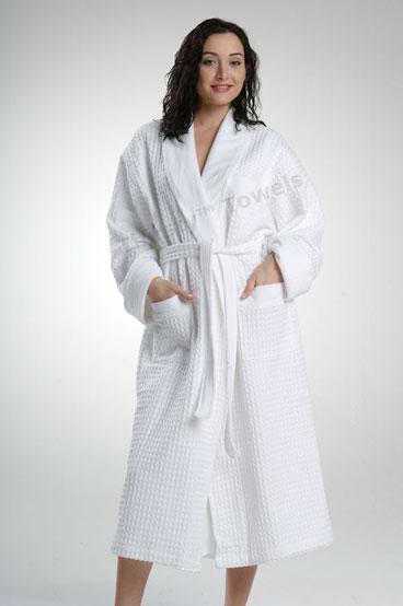 TERRY LINED WAFFLE BATHROBE – Thirsty Towels